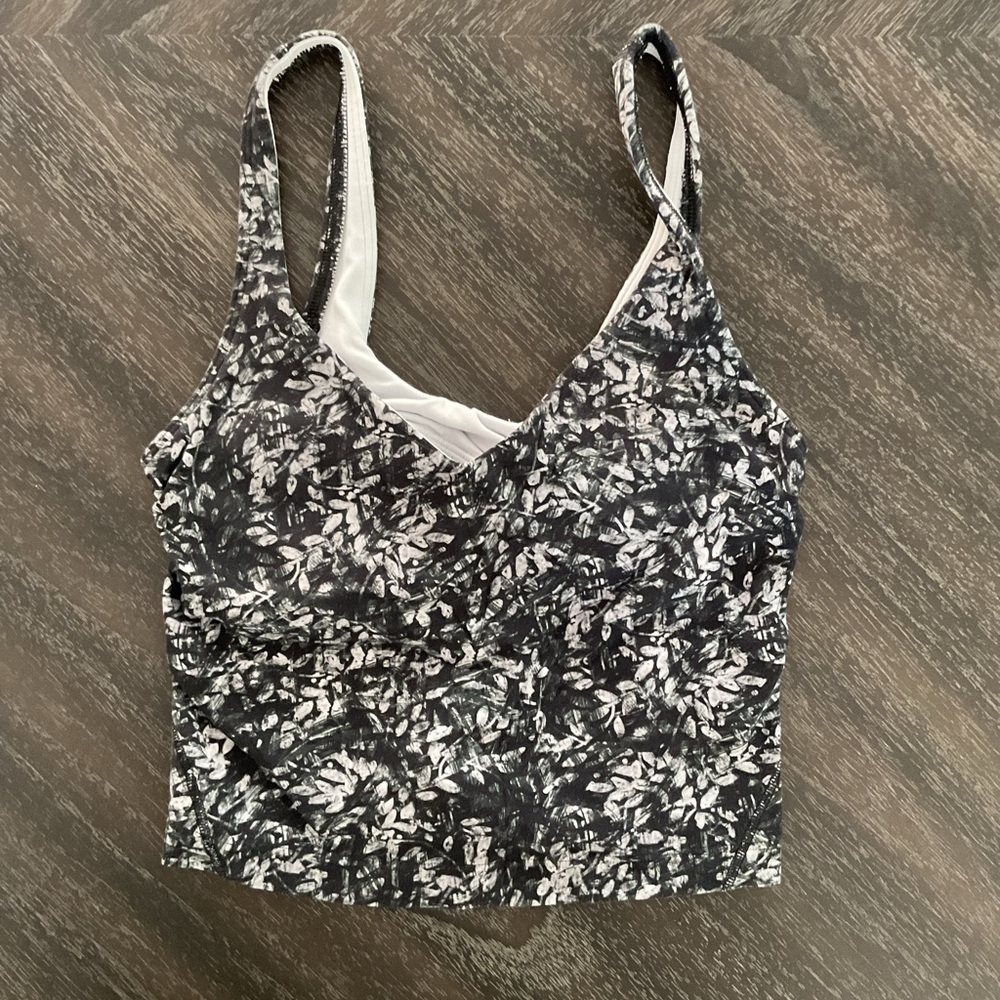 Lululemon Athletica Black and White Tank Top